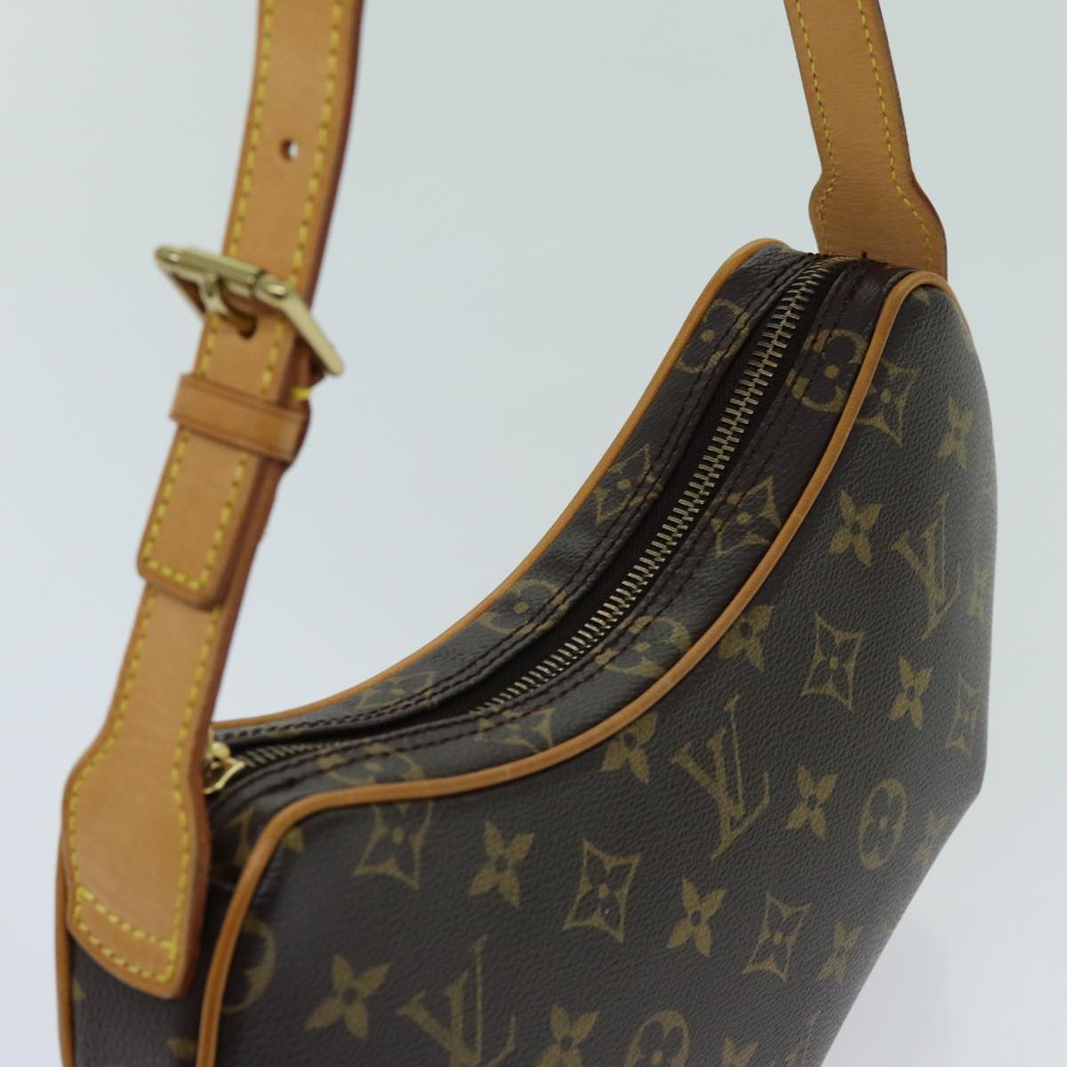 LOUIS VUITTON Monogram Pochette Croissant Shoulder Bag M51510 LV yk11546A