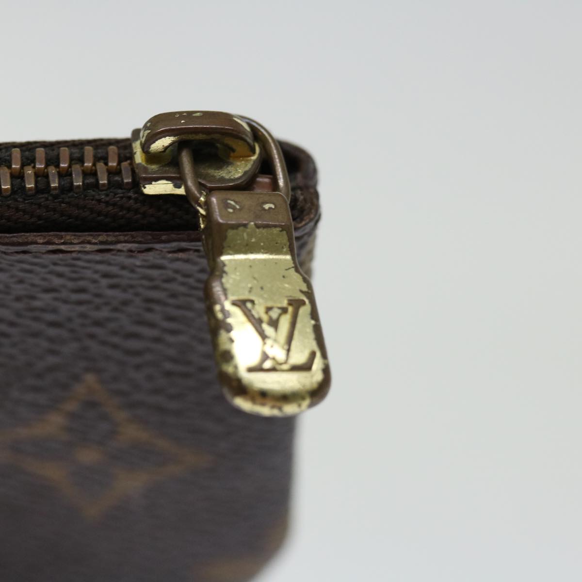 LOUIS VUITTON Monogram Pochette Cles Coin Purse M62650 LV yk11557