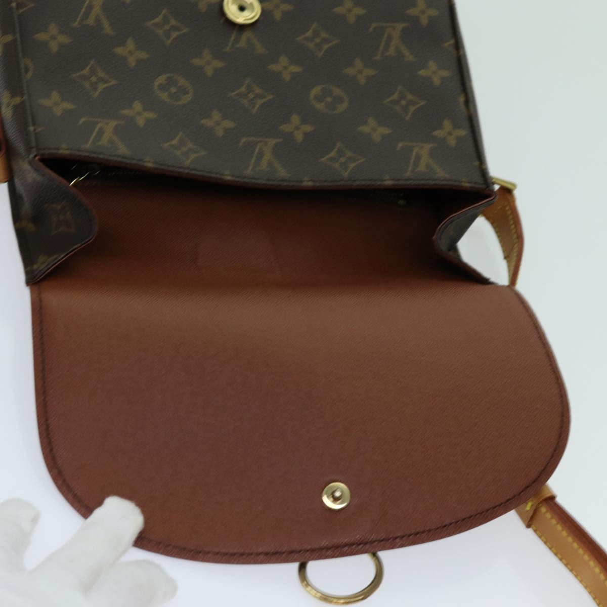 LOUIS VUITTON Monogram Saint Cloud GM Shoulder Bag M51242 LV yk11558