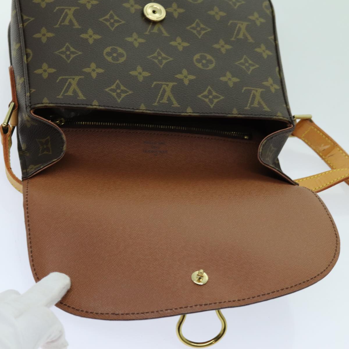 LOUIS VUITTON Monogram Saint Cloud GM Shoulder Bag M51242 LV yk11559