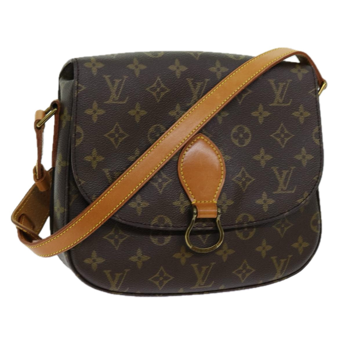 LOUIS VUITTON Monogram Saint Cloud GM Shoulder Bag M51242 LV yk11560