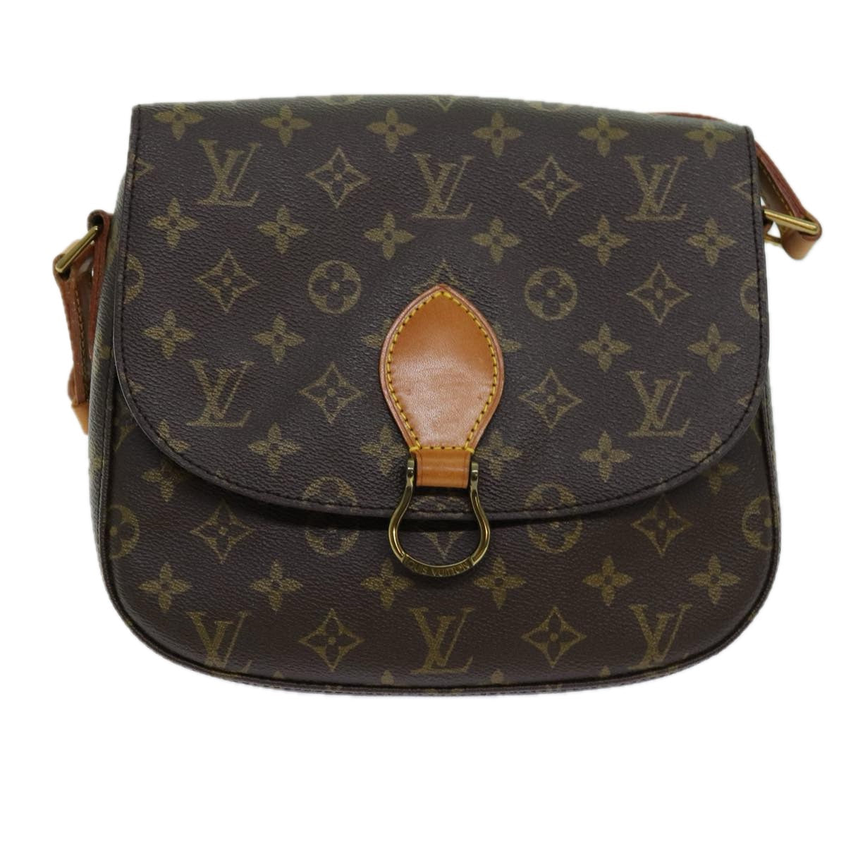 LOUIS VUITTON Monogram Saint Cloud GM Shoulder Bag M51242 LV yk11560