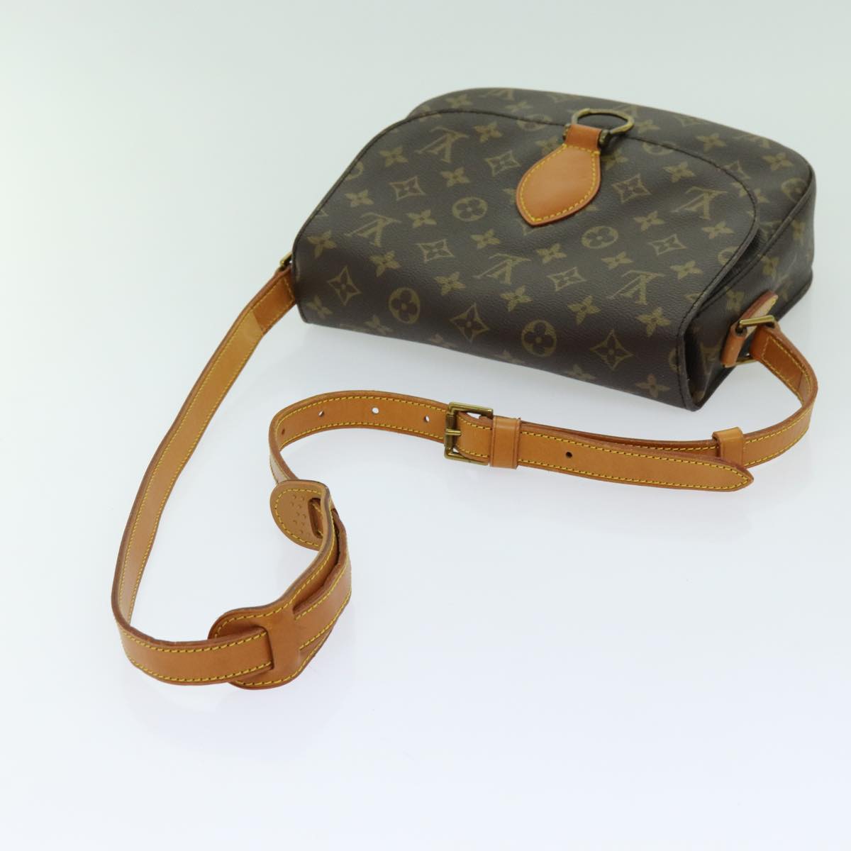 LOUIS VUITTON Monogram Saint Cloud GM Shoulder Bag M51242 LV yk11560