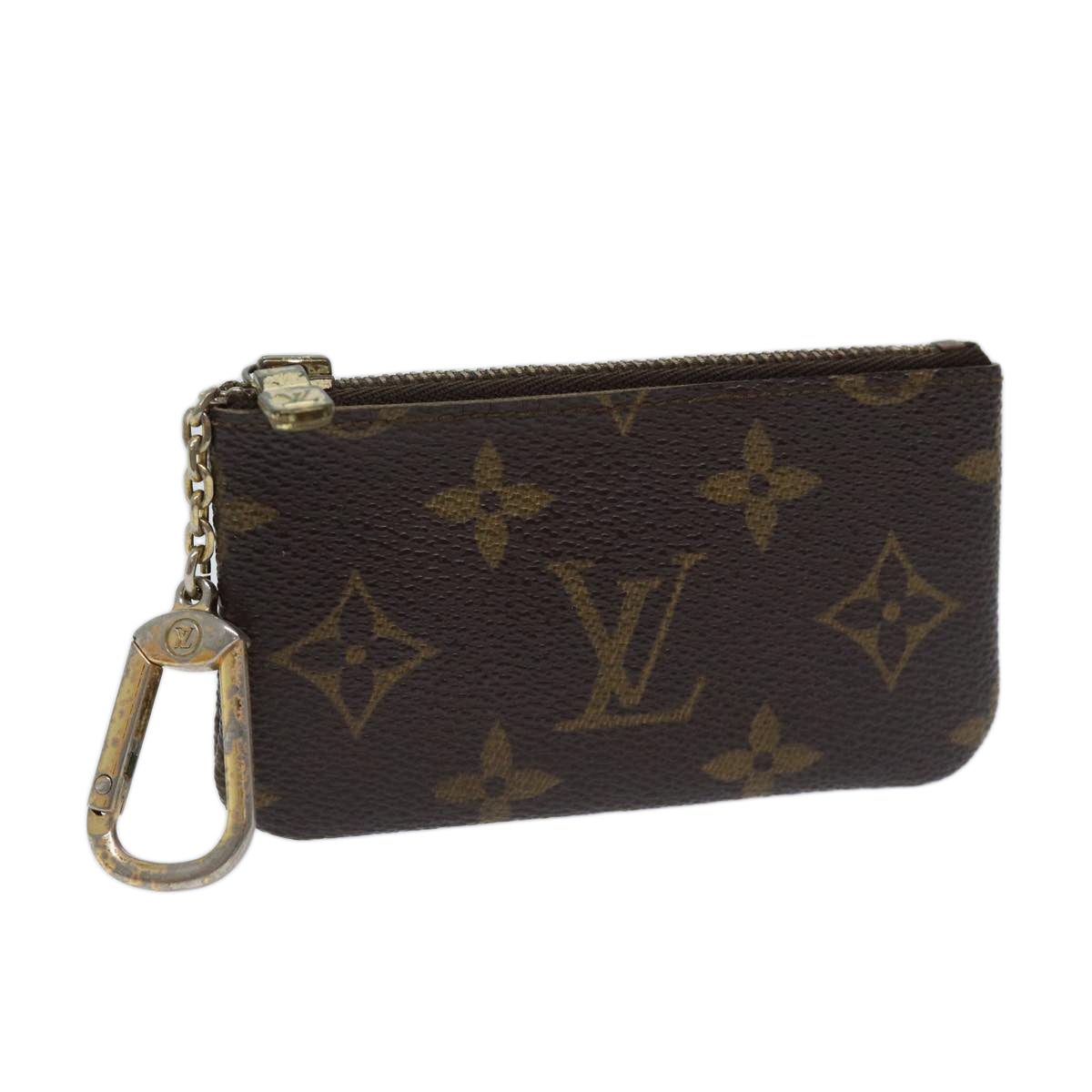 LOUIS VUITTON Monogram Pochette Cles Coin Purse M62650 LV yk11566