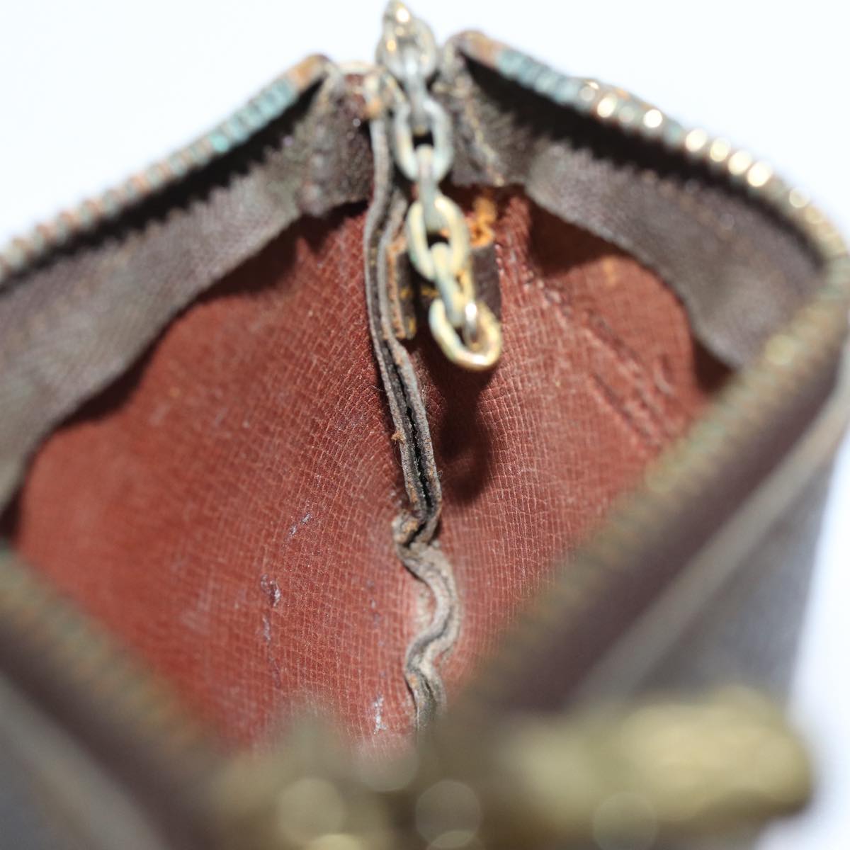 LOUIS VUITTON Monogram Pochette Cles Coin Purse M62650 LV yk11566