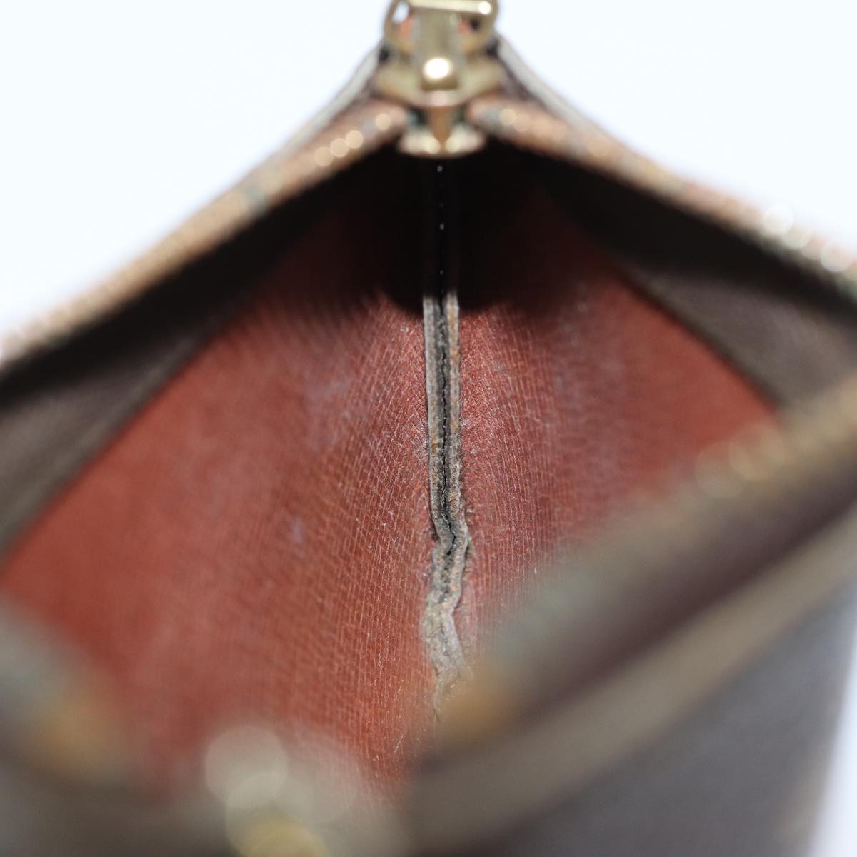 LOUIS VUITTON Monogram Pochette Cles Coin Purse M62650 LV yk11566