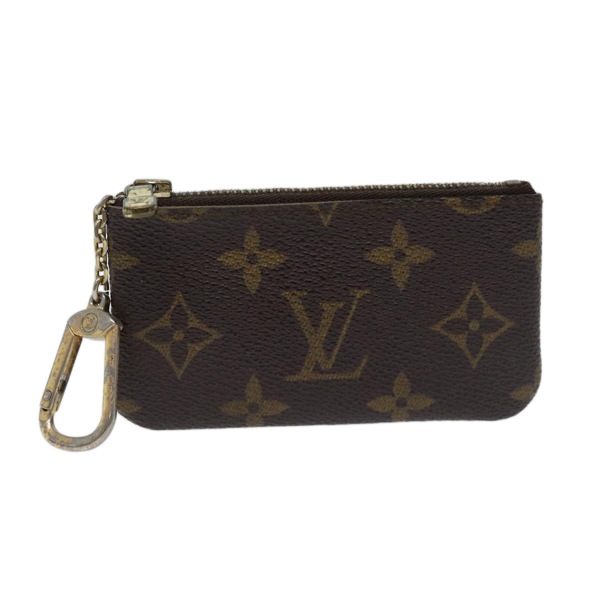 LOUIS VUITTON Monogram Pochette Cles Coin Purse M62650 LV yk11566