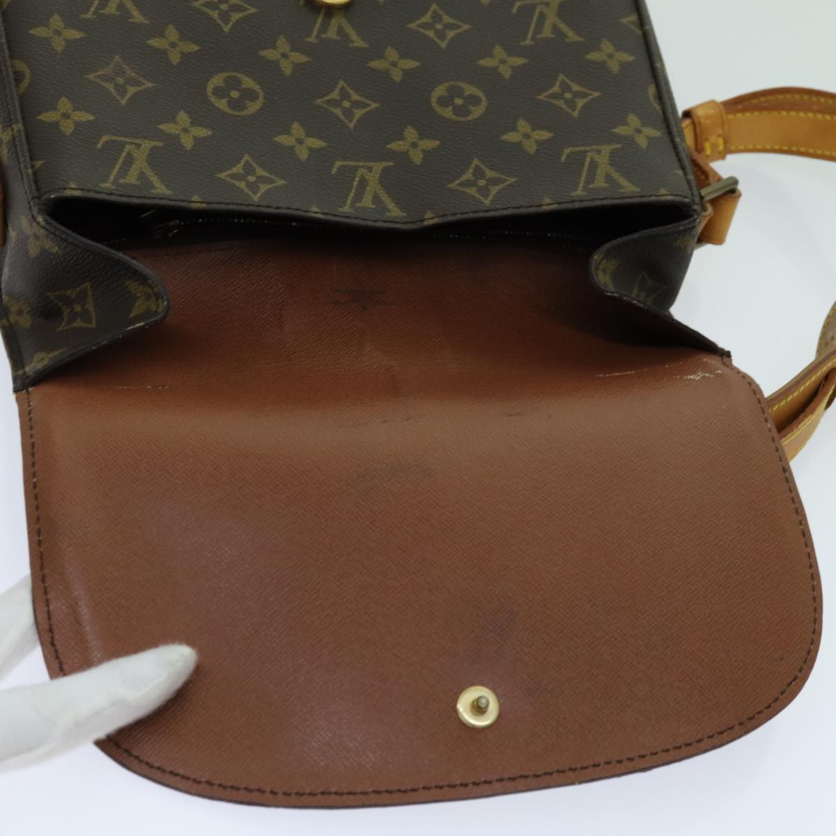 LOUIS VUITTON Monogram Saint Cloud GM Shoulder Bag M51242 LV yk11571