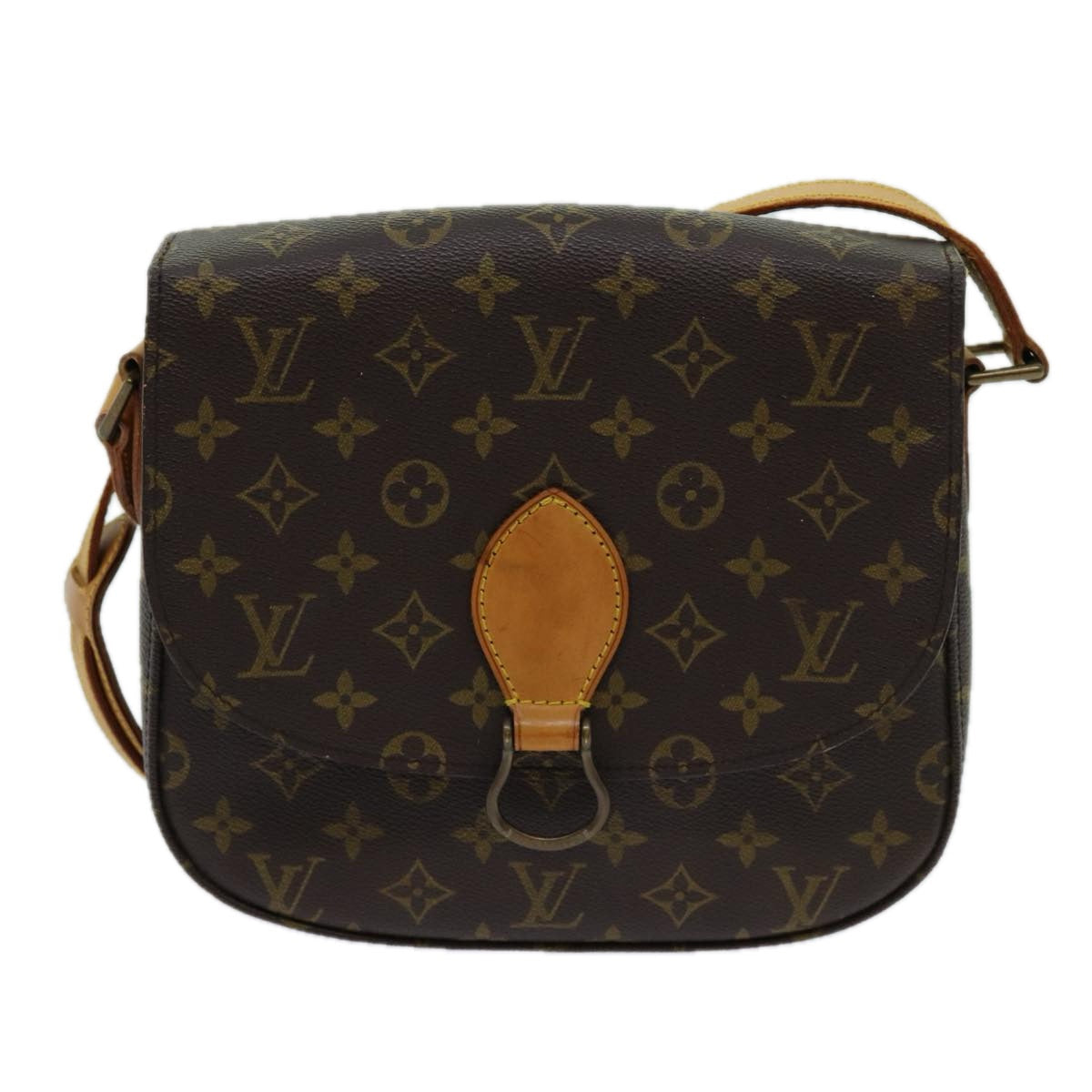 LOUIS VUITTON Monogram Saint Cloud GM Shoulder Bag M51242 LV yk11571