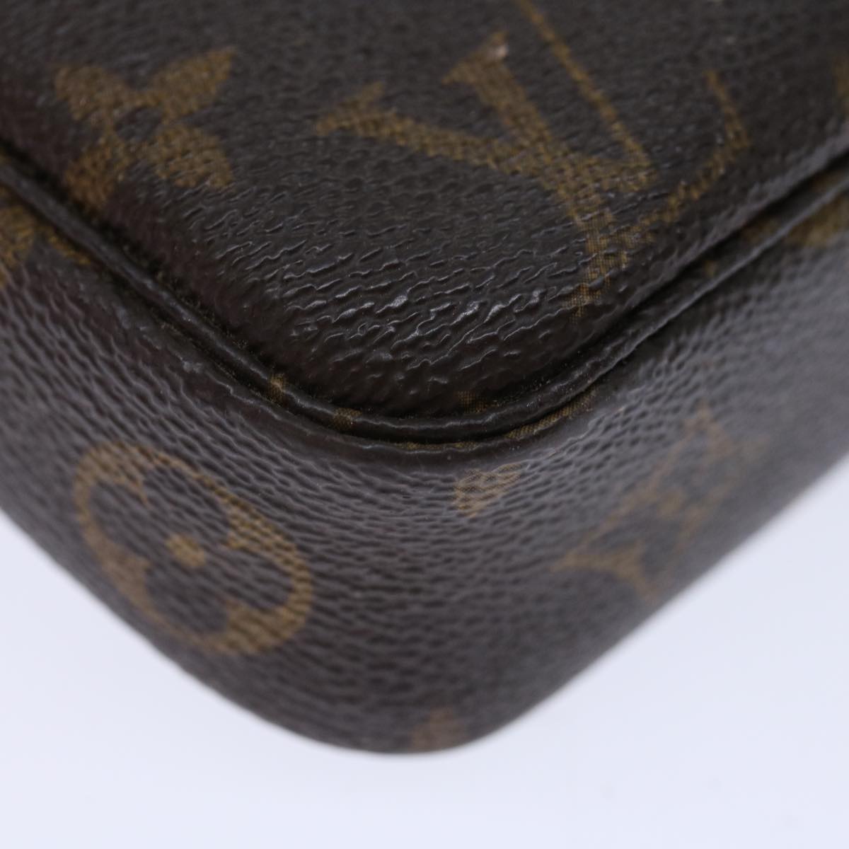 LOUIS VUITTON Monogram Pochette Accessoires Pouch M51980 LV yk11572