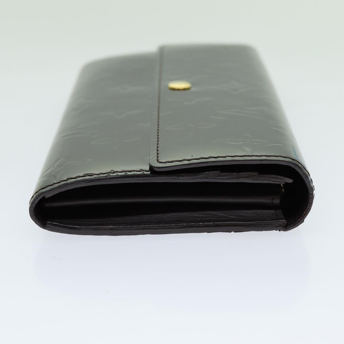 LOUIS VUITTON Vernis Portefeuille Sarah Long Wallet Amarante M93524 yk11573