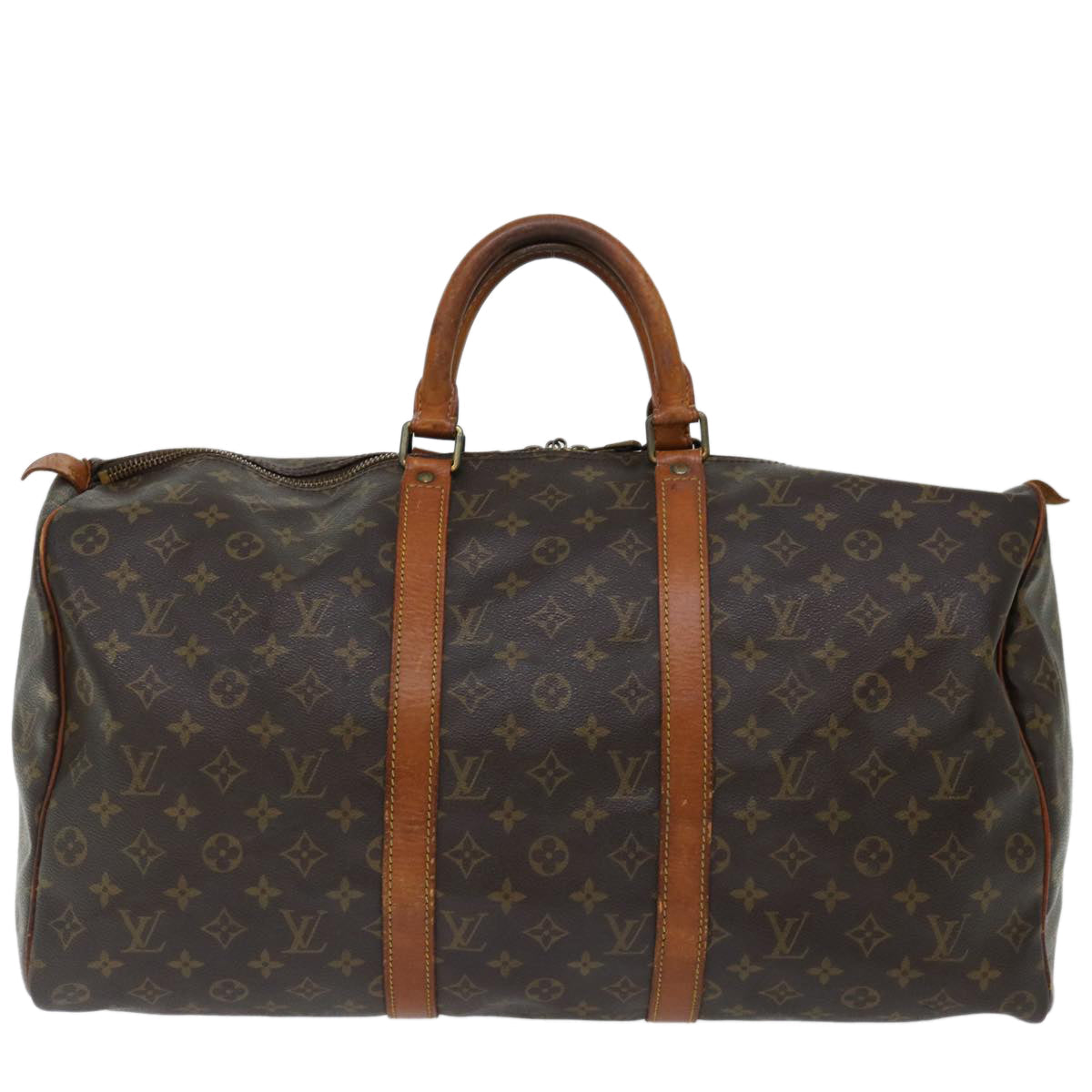 LOUIS VUITTON Monogram Keepall 50 Boston Bag M41426 LV yk11576