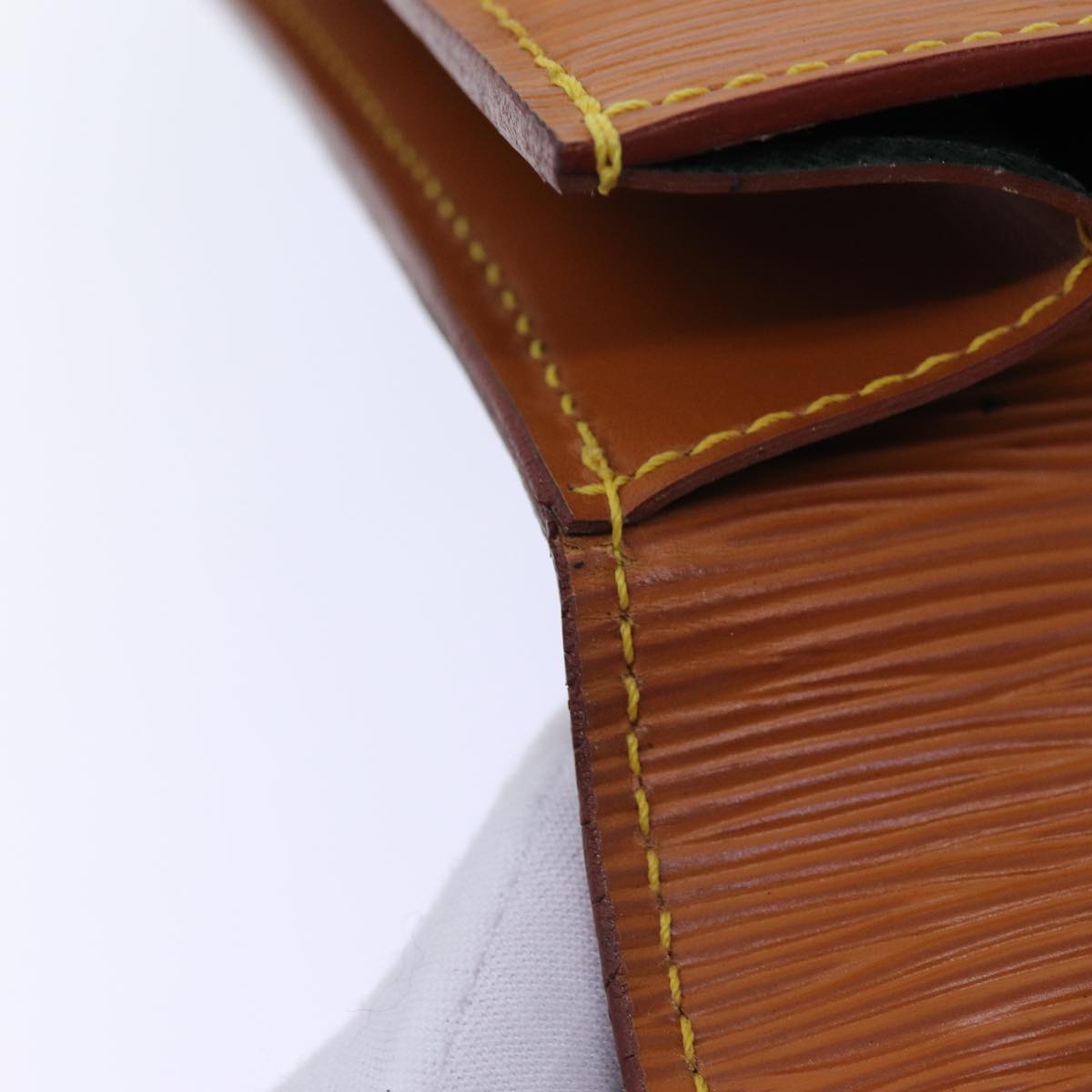 LOUIS VUITTON Epi Porte Documents Bandouliere Brown M54468 LV yk11593