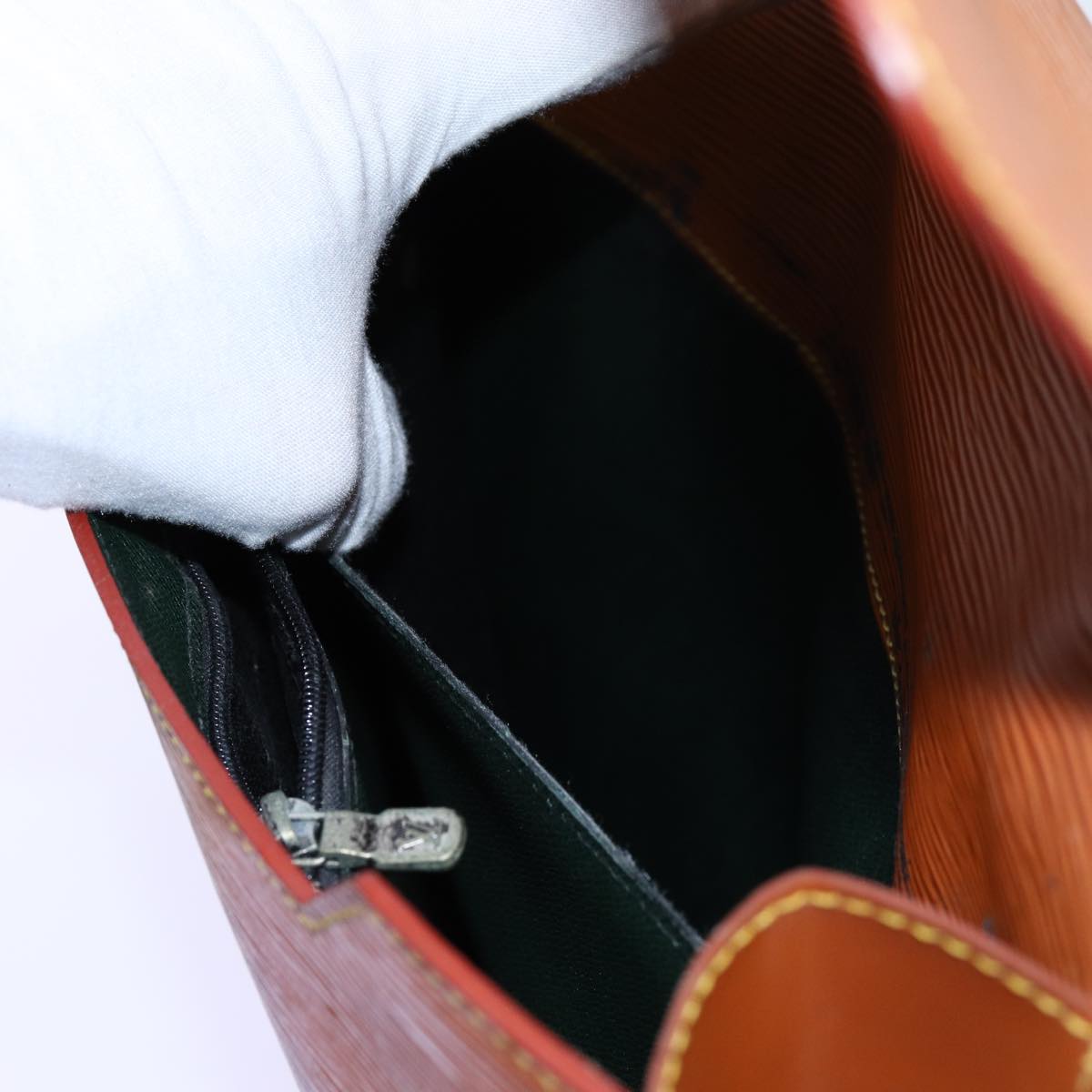 LOUIS VUITTON Epi Porte Documents Bandouliere Brown M54468 LV yk11593