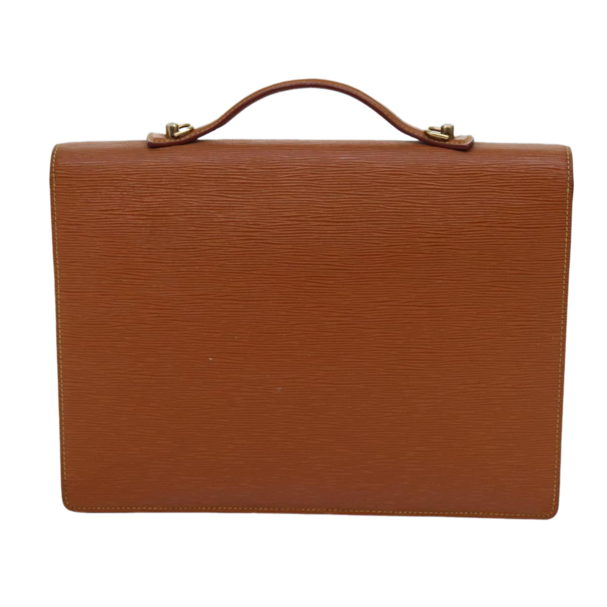 LOUIS VUITTON Epi Porte Documents Bandouliere Brown M54468 LV yk11593