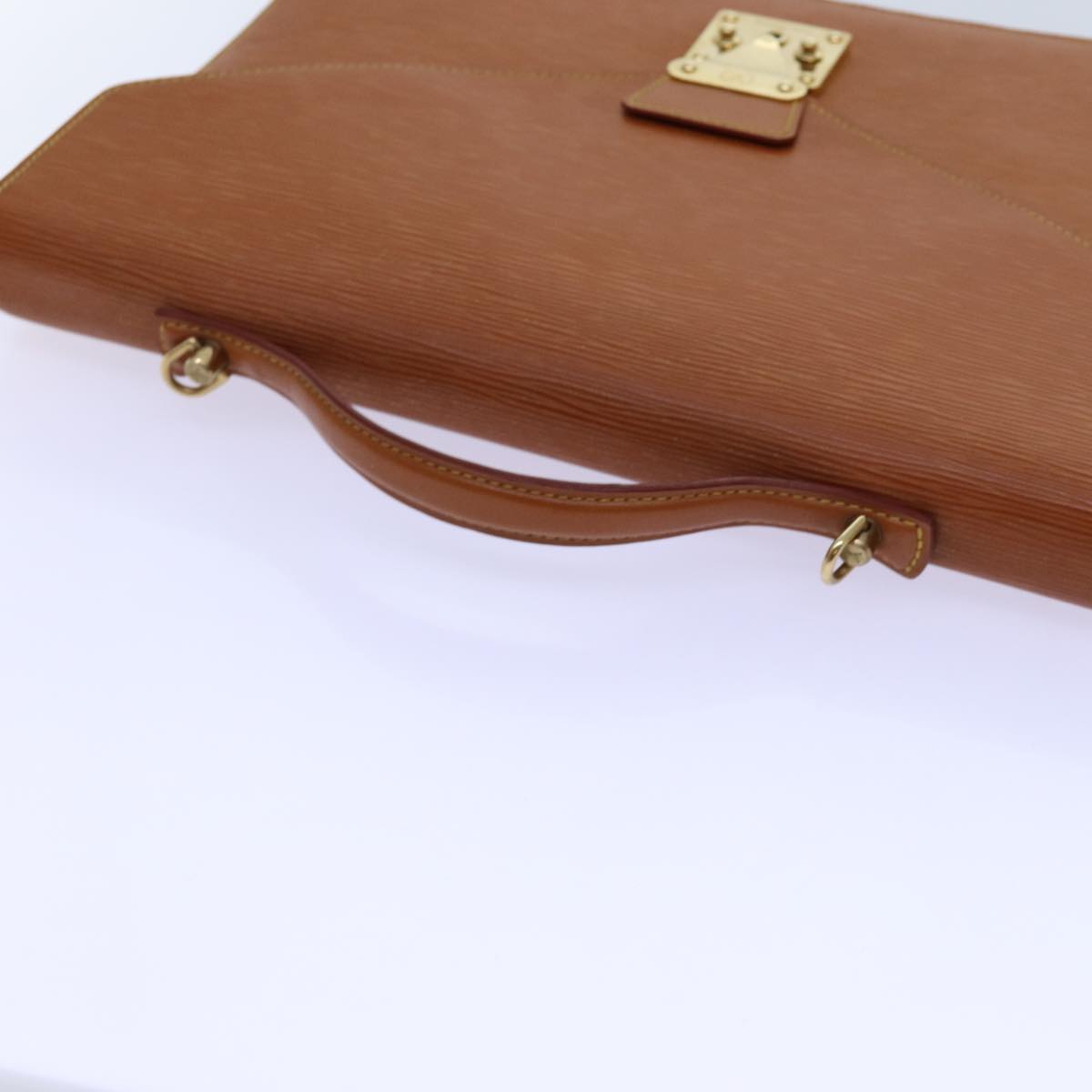 LOUIS VUITTON Epi Porte Documents Bandouliere Brown M54468 LV yk11593