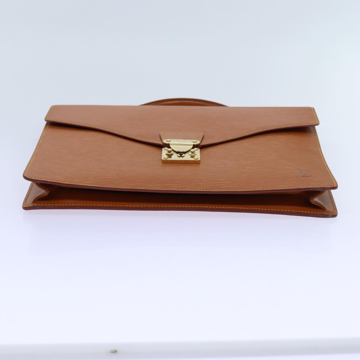 LOUIS VUITTON Epi Porte Documents Bandouliere Brown M54468 LV yk11593