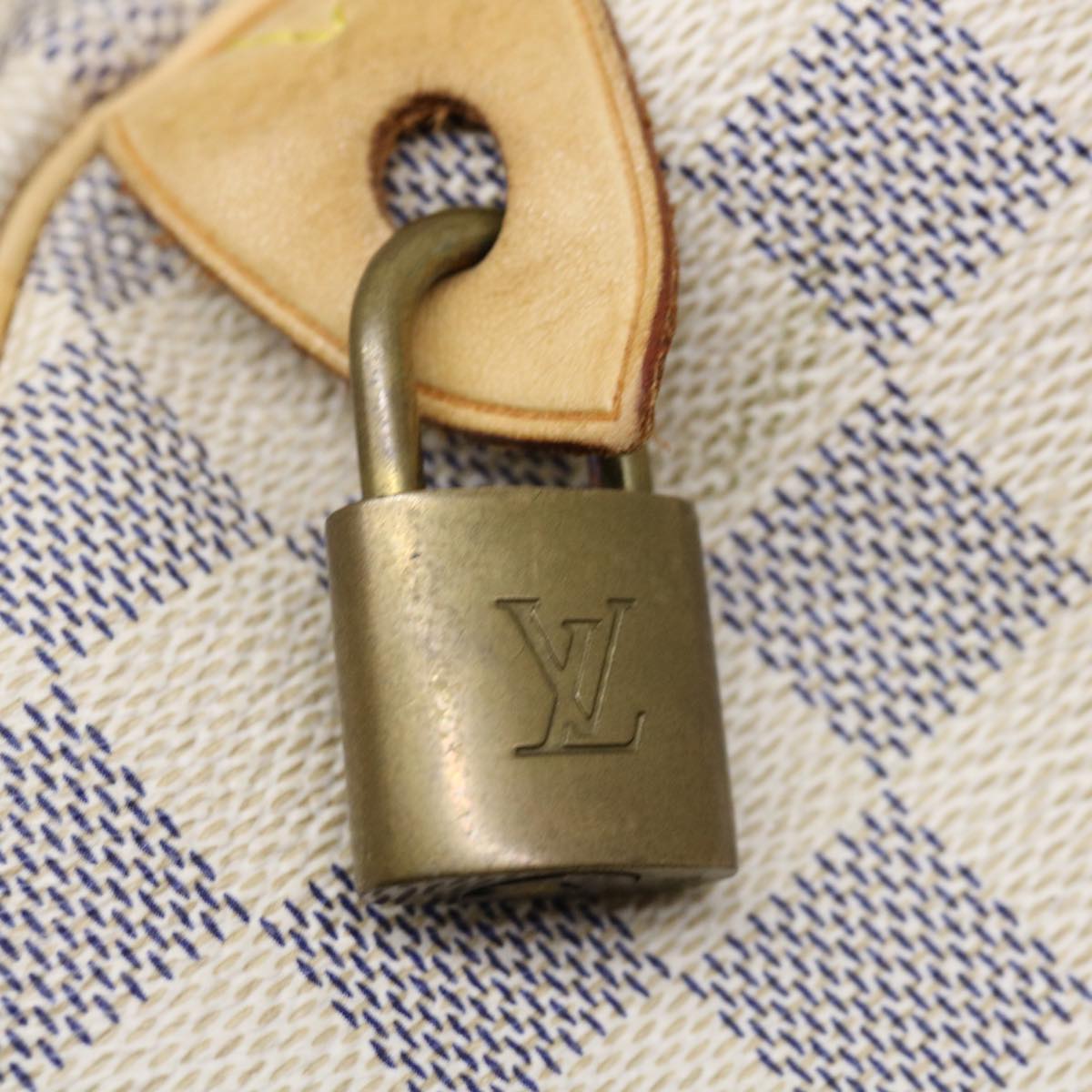 LOUIS VUITTON Damier Azur Speedy 30 Hand Bag N41533 LV yk11597