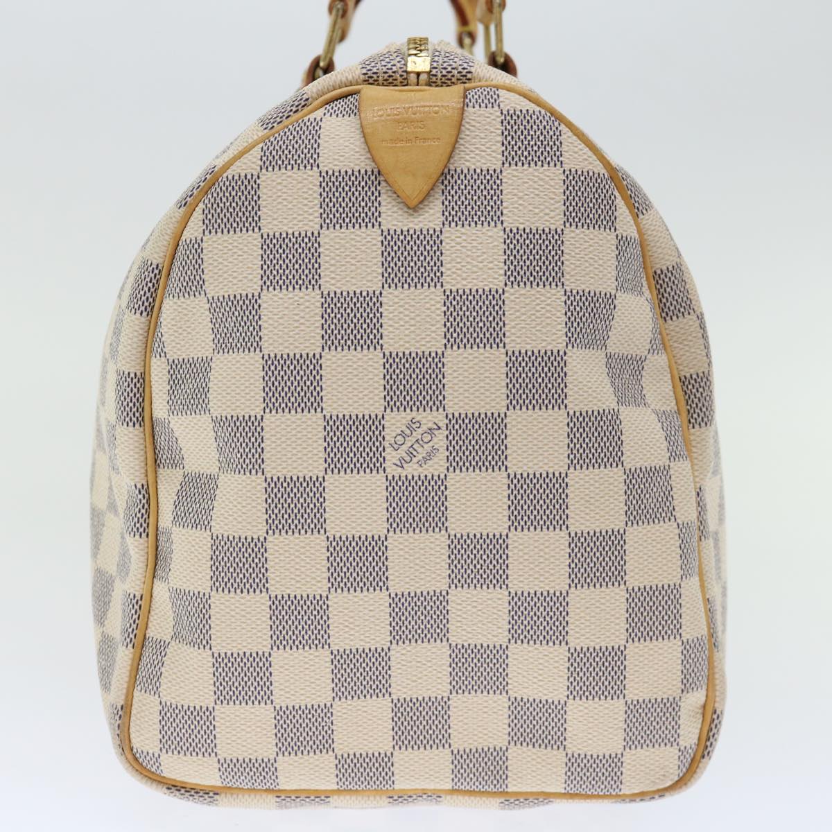LOUIS VUITTON Damier Azur Speedy 30 Hand Bag N41533 LV yk11597