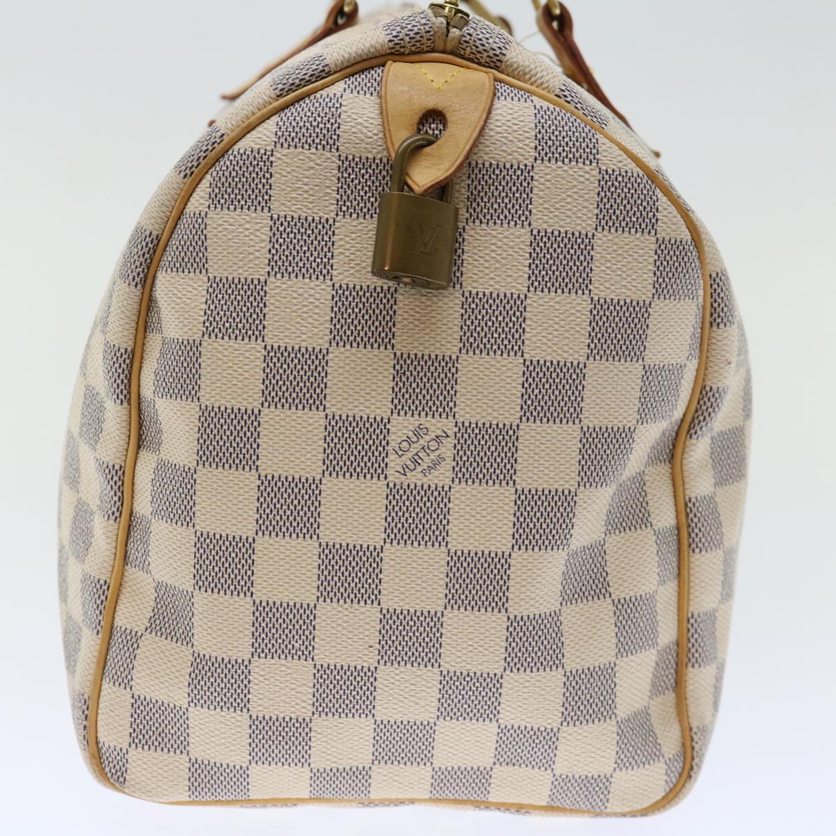 LOUIS VUITTON Damier Azur Speedy 30 Hand Bag N41533 LV yk11597