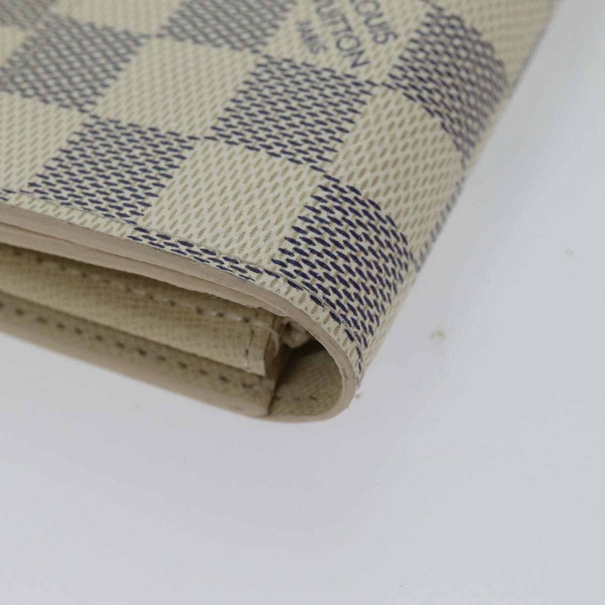 LOUIS VUITTON Damier Azur Portefeuille Sarah Long Wallet N63208 LV yk11622