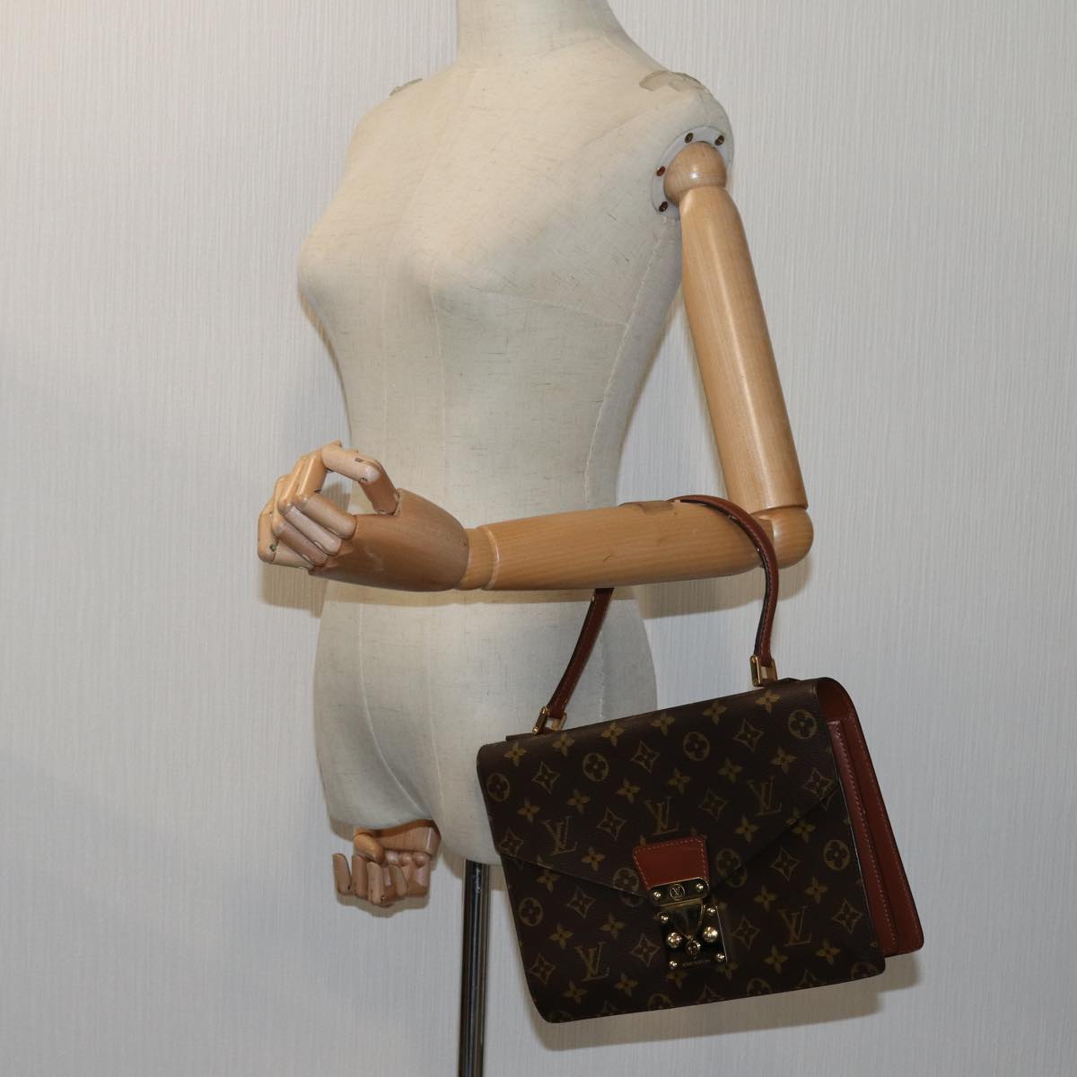 LOUIS VUITTON Monogram Concorde Hand Bag M51190 LV yk11625