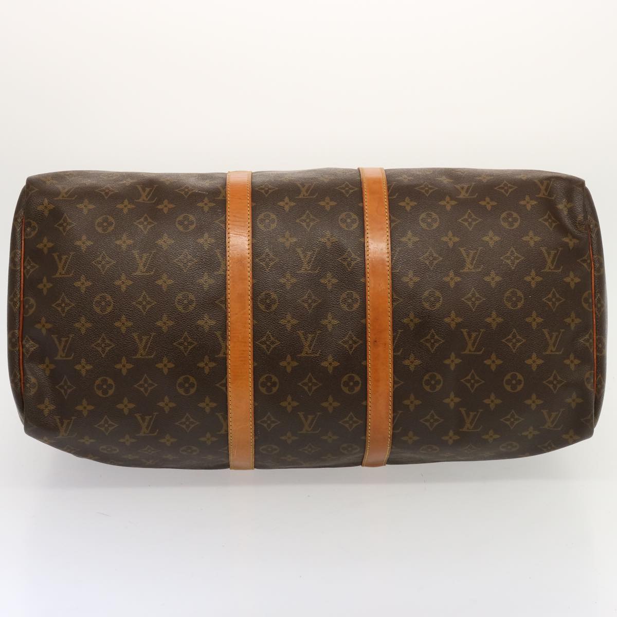 LOUIS VUITTON Monogram Keepall 55 Boston Bag M41424 LV yk11629