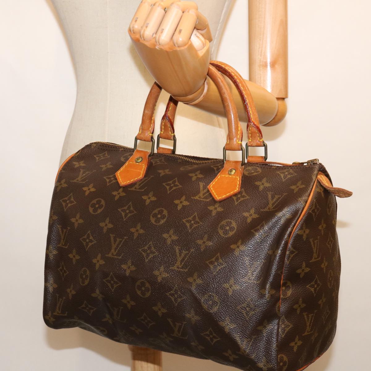 LOUIS VUITTON Monogram Speedy 30 Hand Bag M41526 LV yk11653