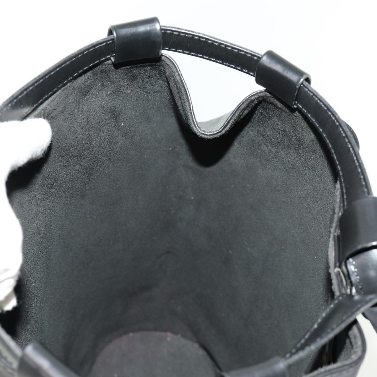 LOUIS VUITTON Epi Randonnee PM Shoulder Bag Black M52352 LV yk11677