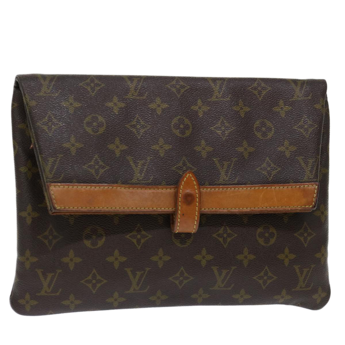 LOUIS VUITTON Monogram Pochette Priant Clutch Bag M51805 LV yk11684
