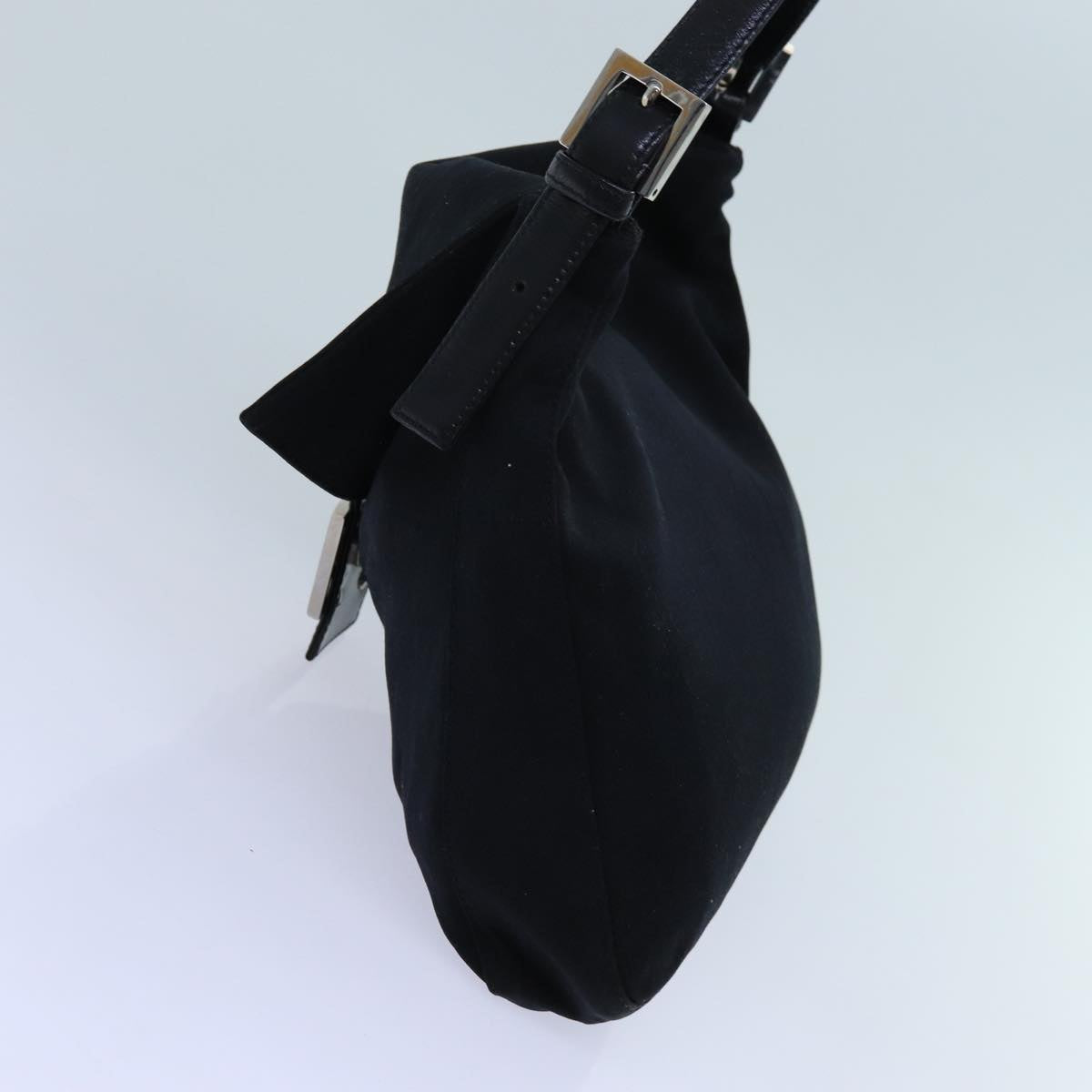 Luxury Fendi Mamma Baguette Shoulder Bag Nylon Blackyk11728