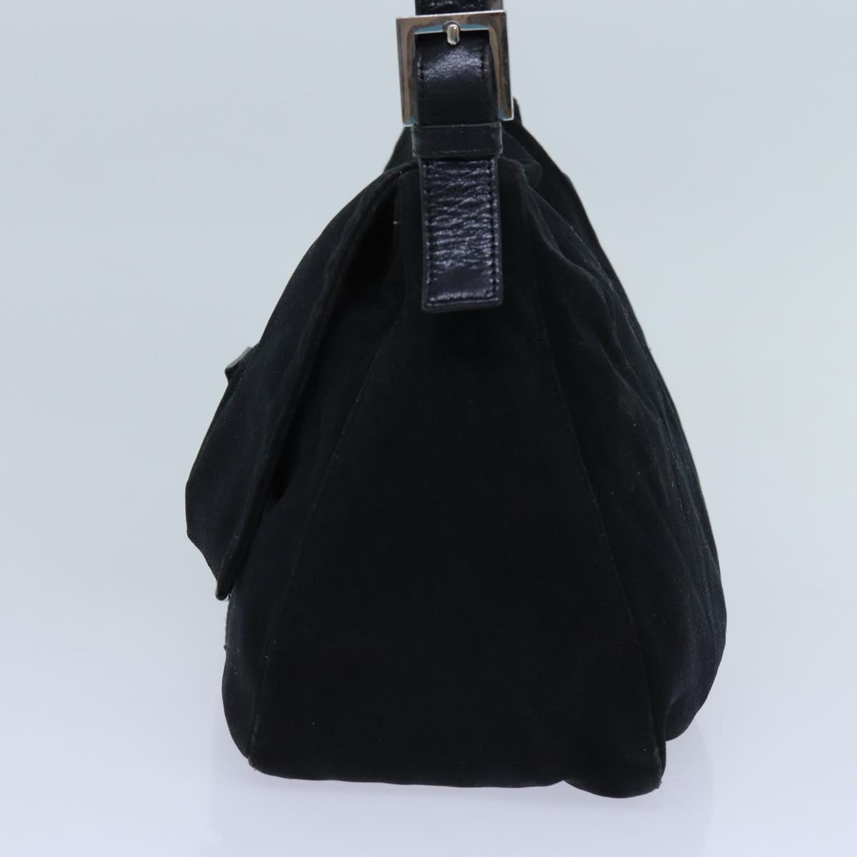 Luxury Fendi Mamma Baguette Shoulder Bag Nylon Blackyk11760