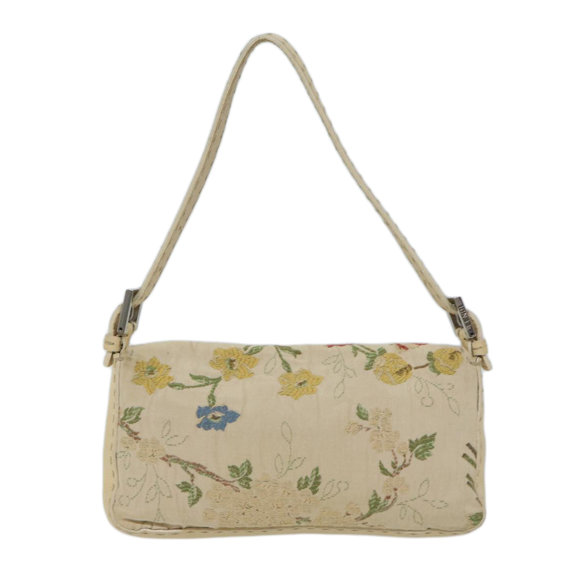 Luxury Fendi Celeria Floral Mamma Baguette Shoulder Bag Cotton Multicoloryk11868