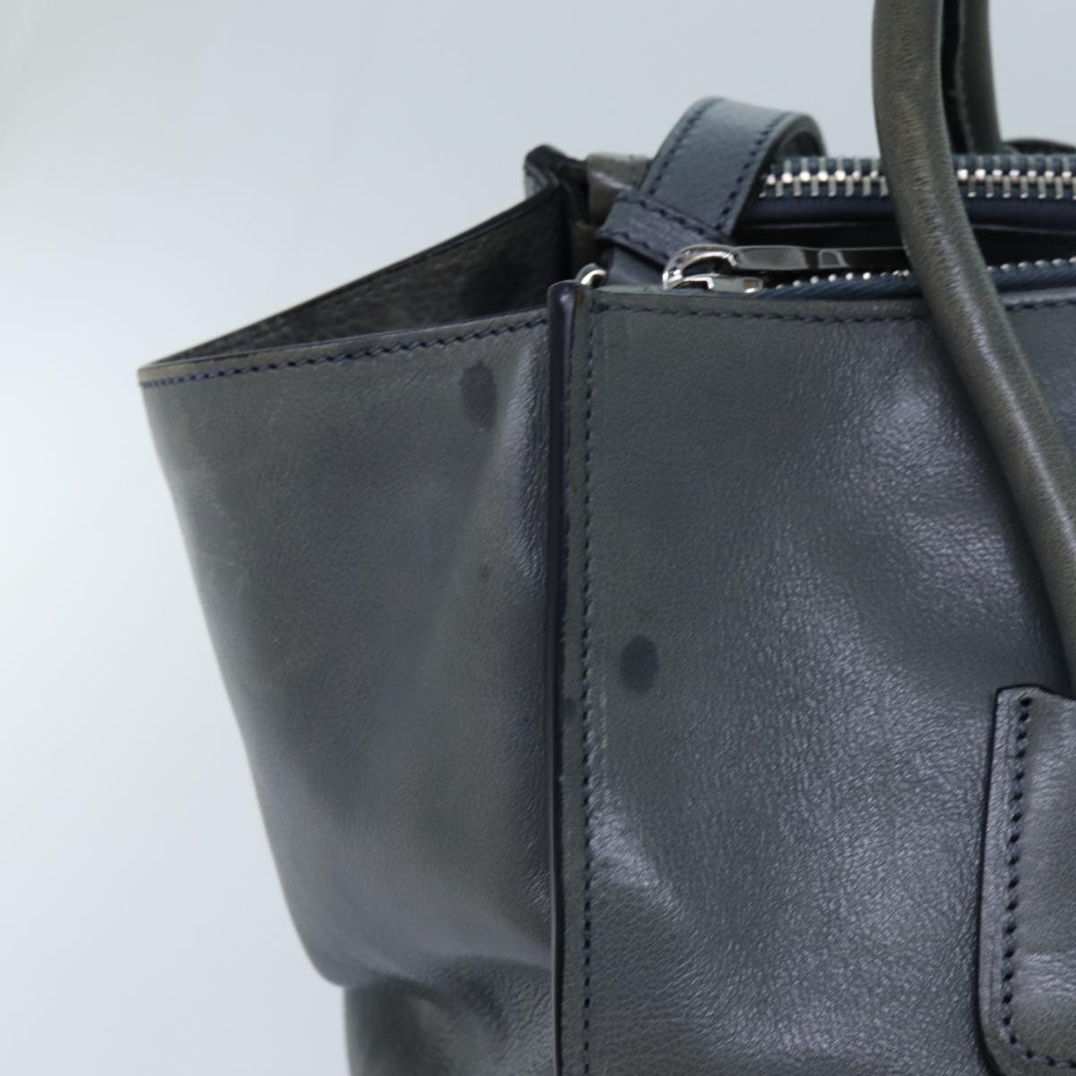 Luxury PradaHand Bag Leather 2way Blue yk11955