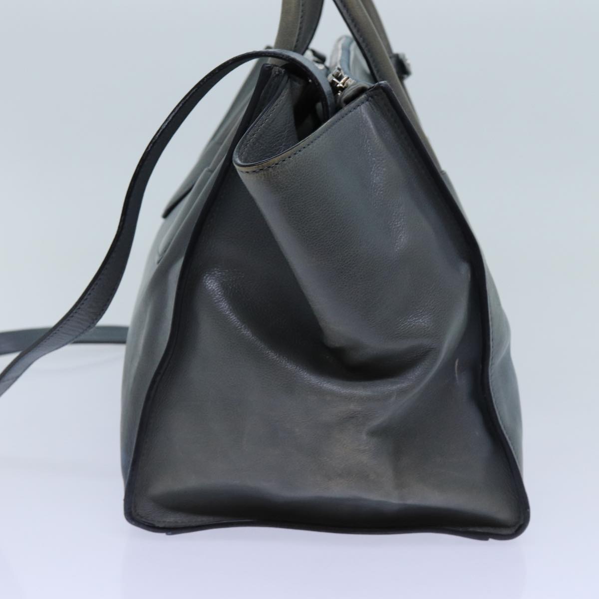 Luxury PradaHand Bag Leather 2way Blue yk11955