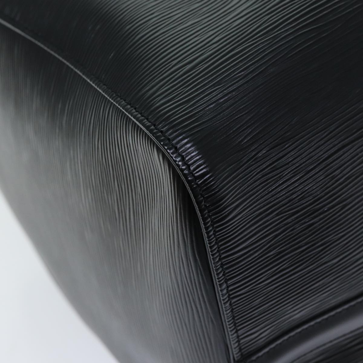 LOUIS VUITTON Epi Keepall 50 Boston Bag Black M42962 LV yk12009