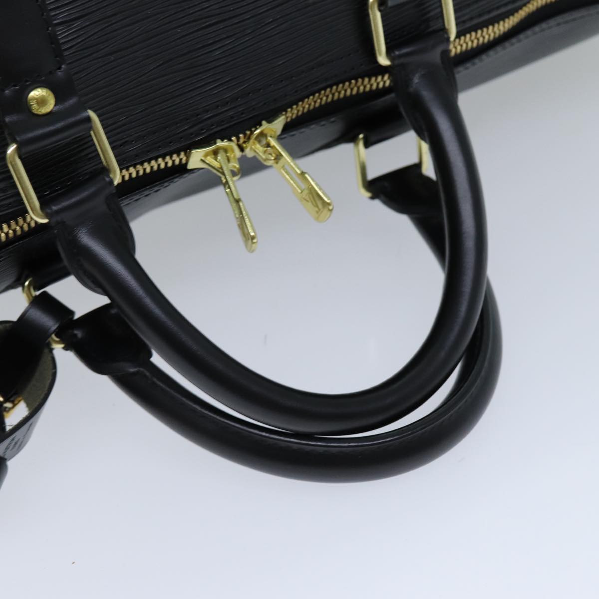 LOUIS VUITTON Epi Keepall 50 Boston Bag Black M42962 LV yk12009