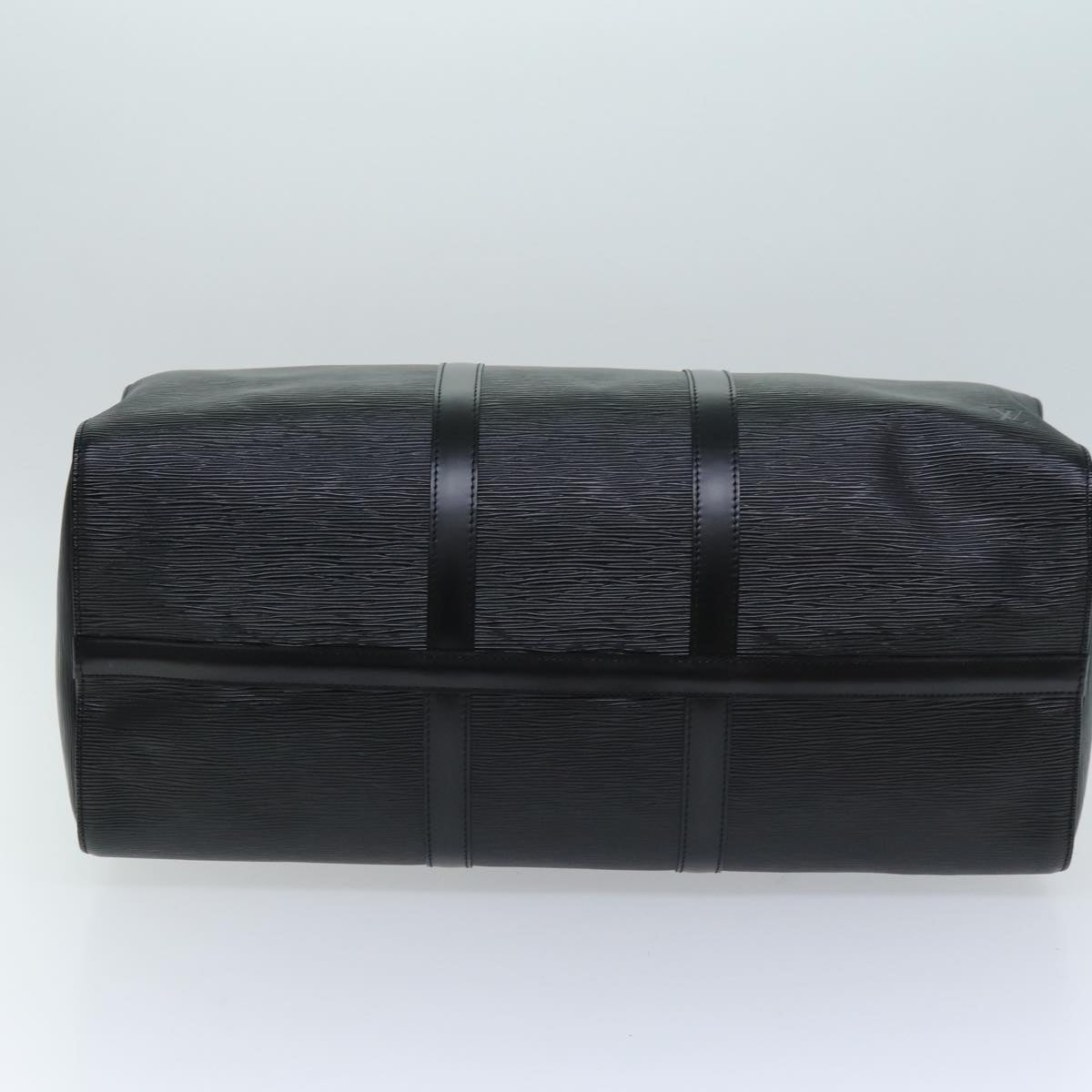 LOUIS VUITTON Epi Keepall 50 Boston Bag Black M42962 LV yk12009