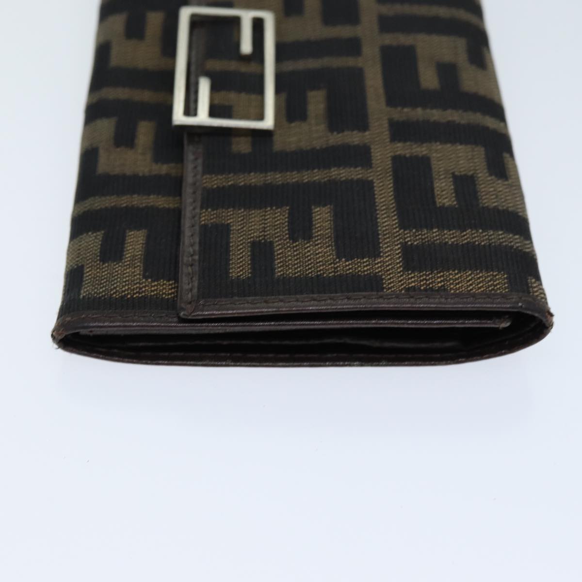 Luxury Fendi Zucca Canvas Wallet Black Brownyk12033