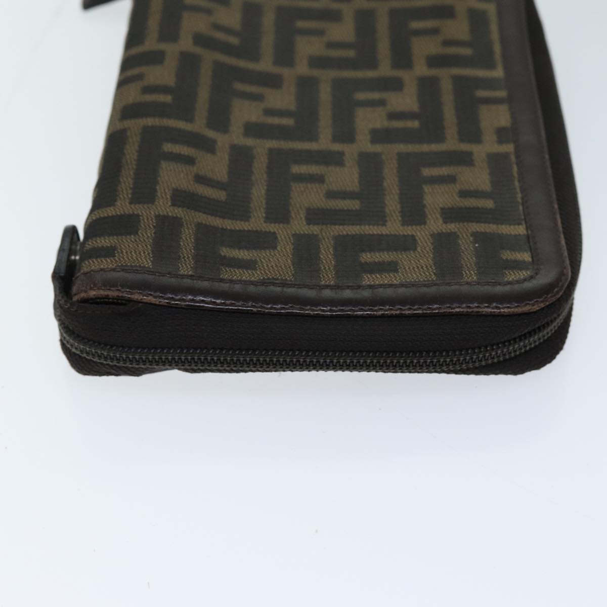 Luxury Fendi Zucca Canvas Day Planner Cover Brown Blackyk12048