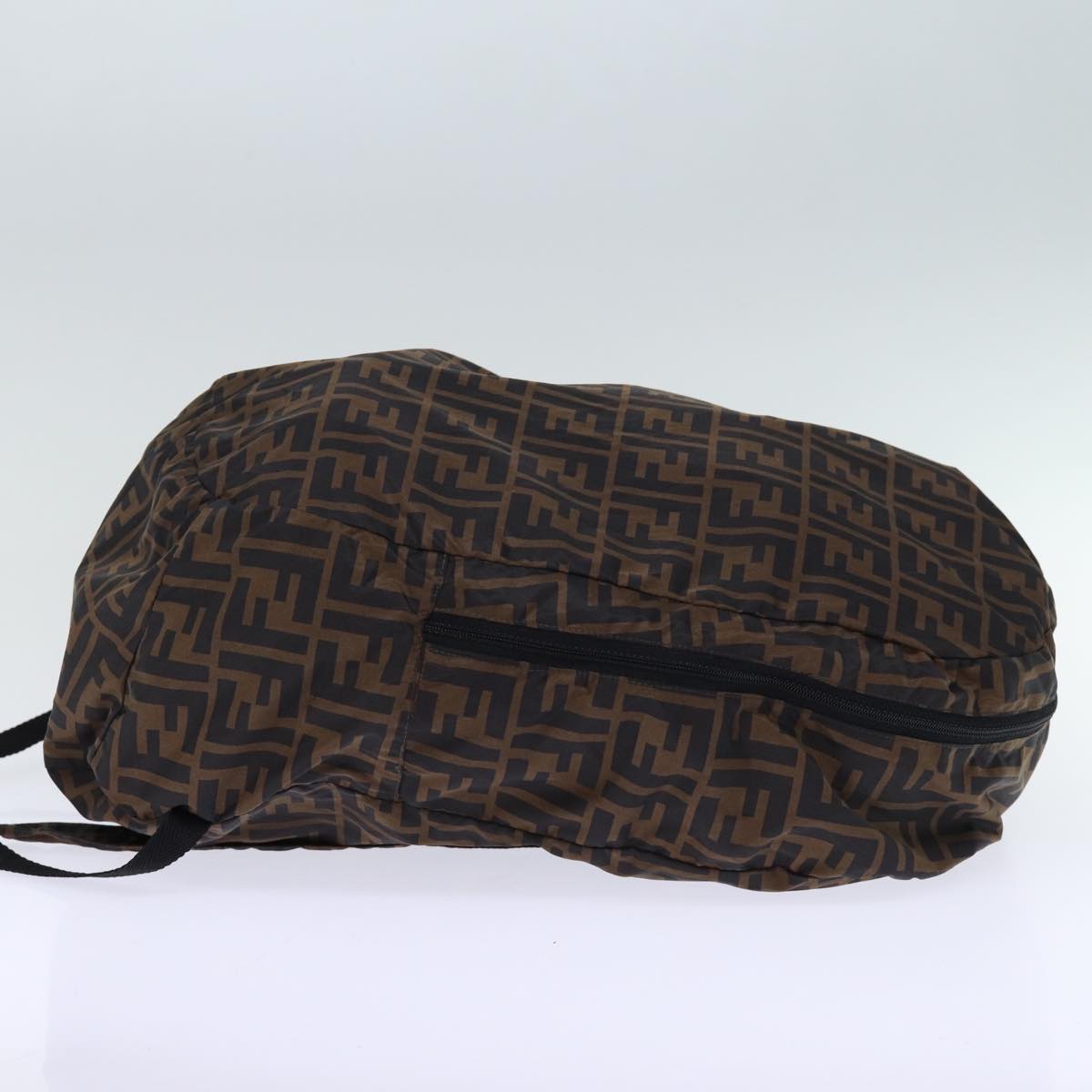 Luxury Fendi Zucca Canvas Backpack Nylon Brown Blackyk12282