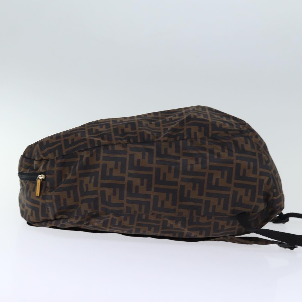 Luxury Fendi Zucca Canvas Backpack Nylon Brown Blackyk12282