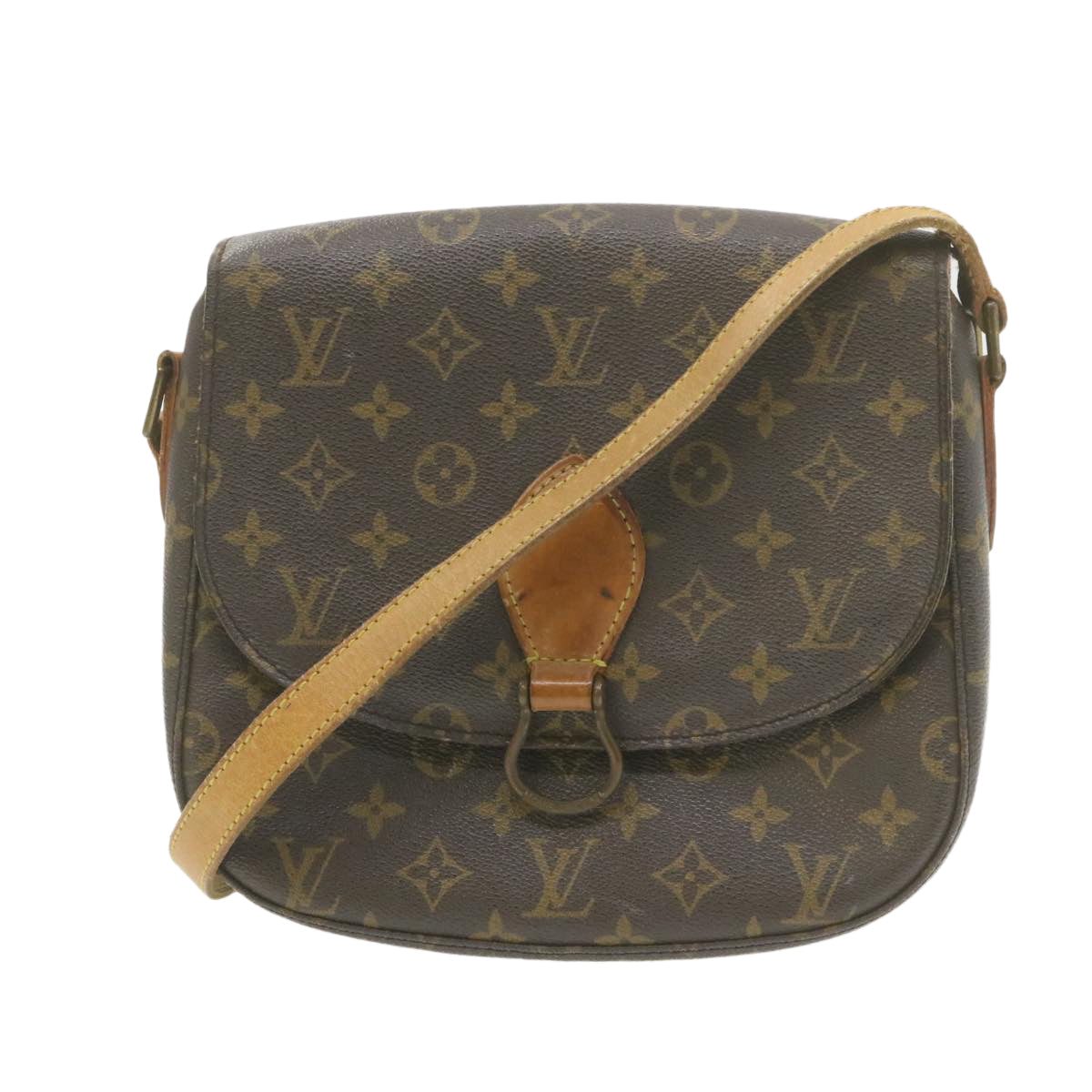 LOUIS VUITTON Monogram Saint Cloud GM Shoulder Bag M51242 LV yk1229