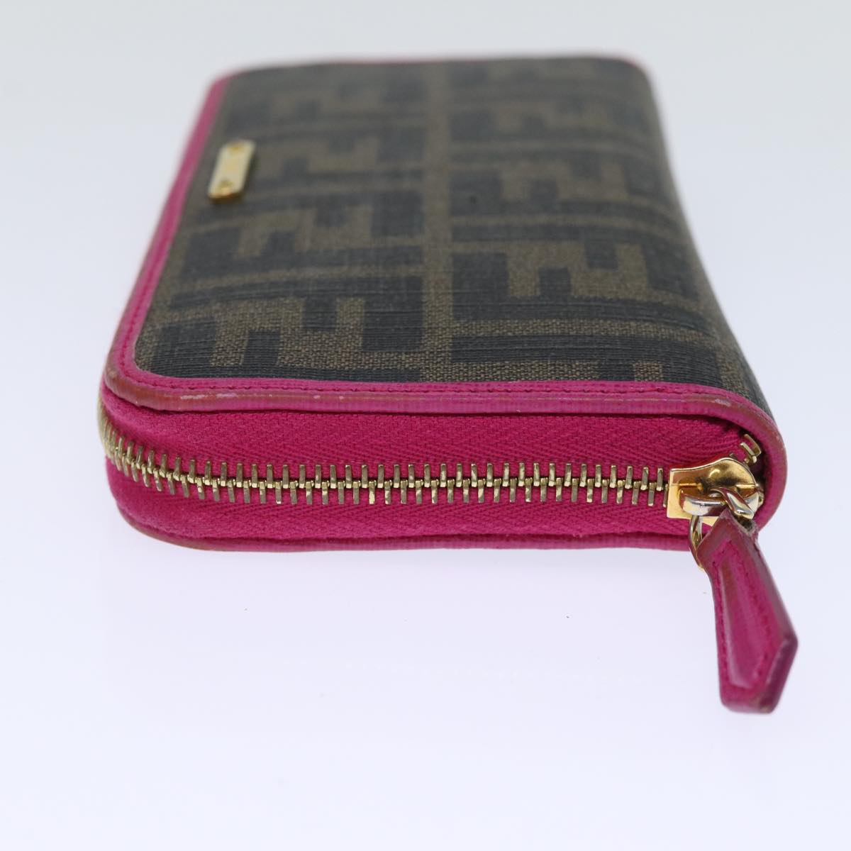 Luxury Fendi Zucca Canvas Long Wallet Black Brownyk12323
