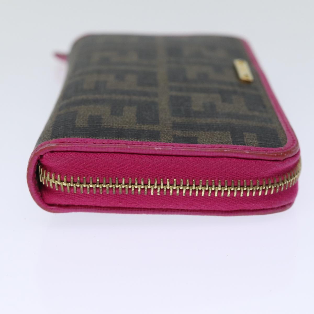 Luxury Fendi Zucca Canvas Long Wallet Black Brownyk12323