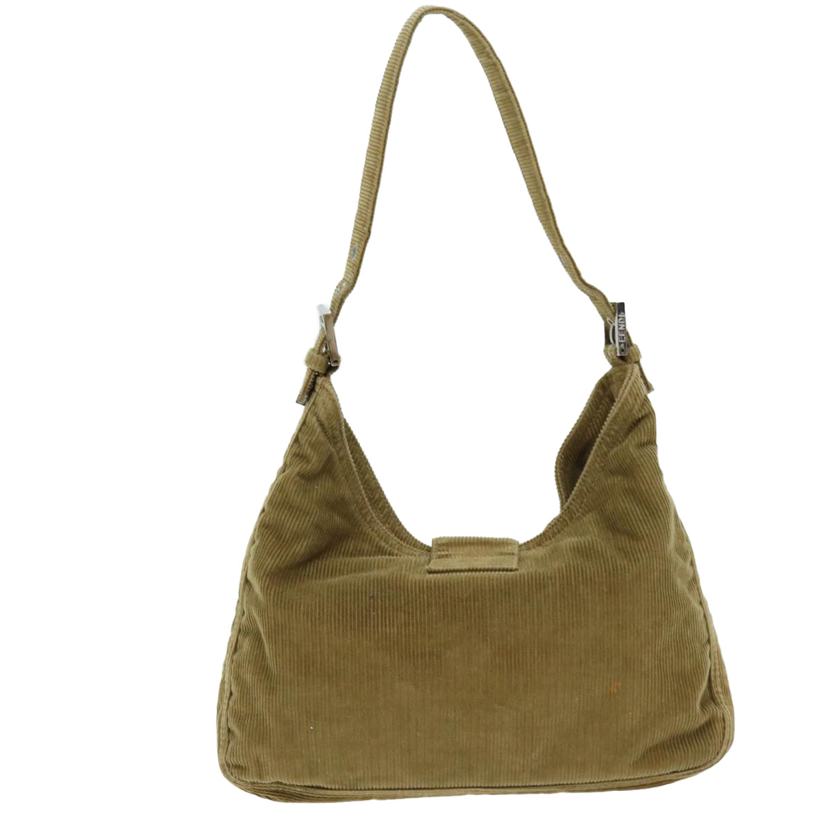 Luxury Fendi Mamma Baguette Shoulder Bag Corduroy Brownyk12382