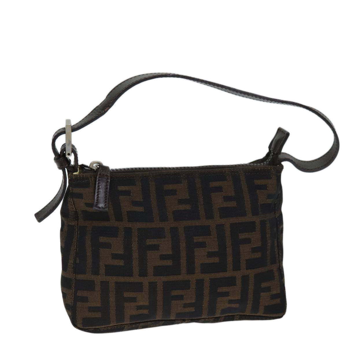 Luxury Fendi Zucca Canvas Hand Bag Brown Blackyk12428