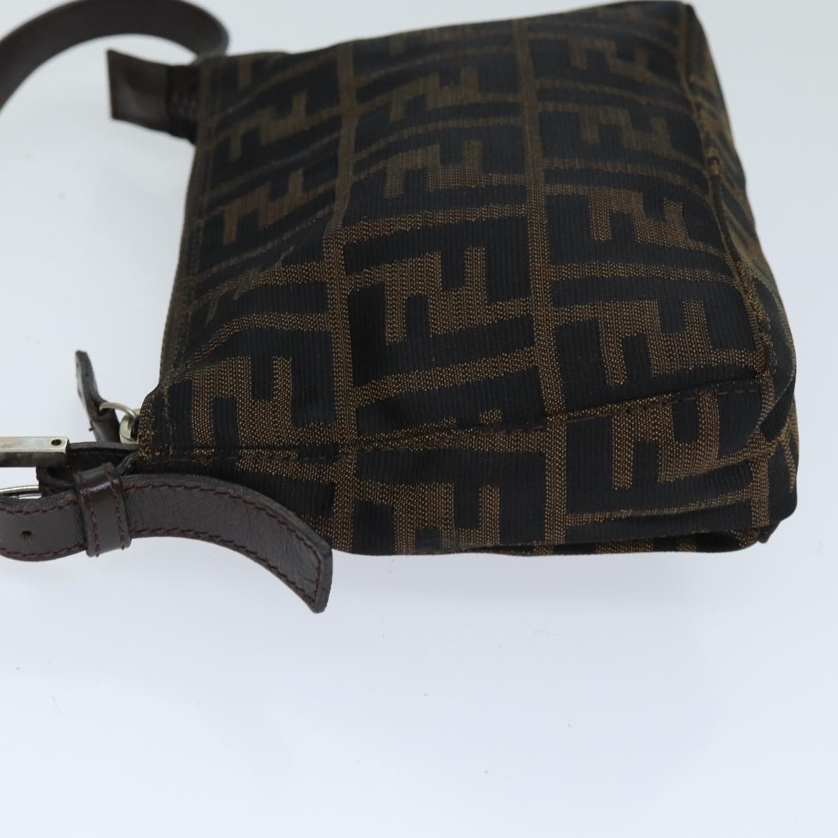 Luxury Fendi Zucca Canvas Hand Bag Brown Blackyk12428
