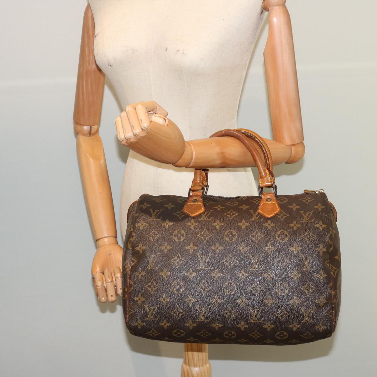 LOUIS VUITTON Monogram Speedy 30 Hand Bag M41526 LV yk12430