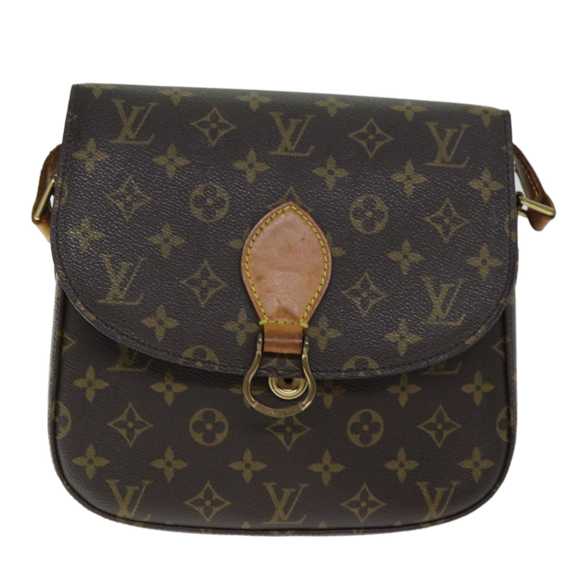 LOUIS VUITTON Monogram Saint Cloud GM Shoulder Bag M51242 LV yk12431